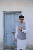 PLAIN GREY WAIST COAT