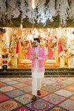 Royal Pink Embroidered Prince Coat Set – Wedding & Mehndi Wear