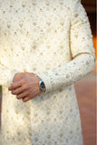 Premium Off-White Fully Embroidered Sherwani