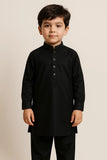 Kids Classic Black Kurta Pajama – Elegant Traditional Wear