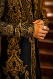Majestic Black And Gold Heavily Embroidered Sherwani