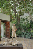 Golden Dark Hand-Work Sherwani – Royal Wedding Package